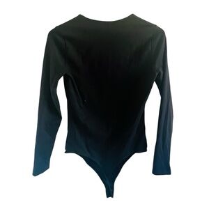 Abercrombie & Fitch Soft Collection Black Long Sleeve Bodysuit